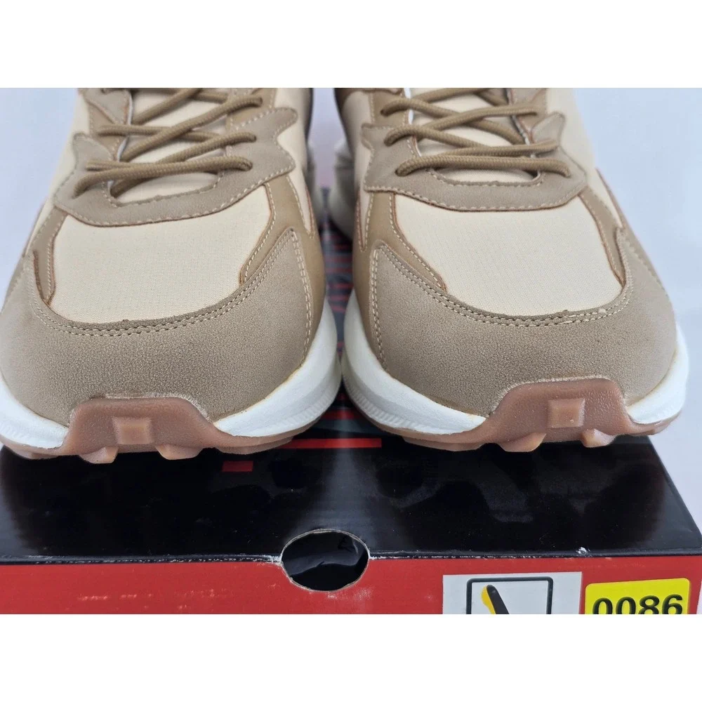 Deer Stags Gravity Sneakers Mens 13 Wide Taupe Comfort Walking Shoes - New